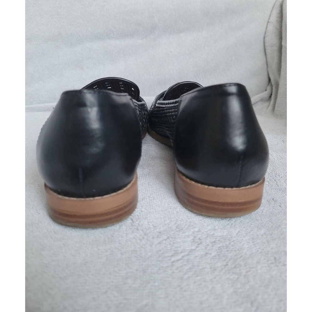 Franco Sarto Halton 2 Black Woven Penny Loafers Flats Womens 7.5 M - Picture 3 of 5